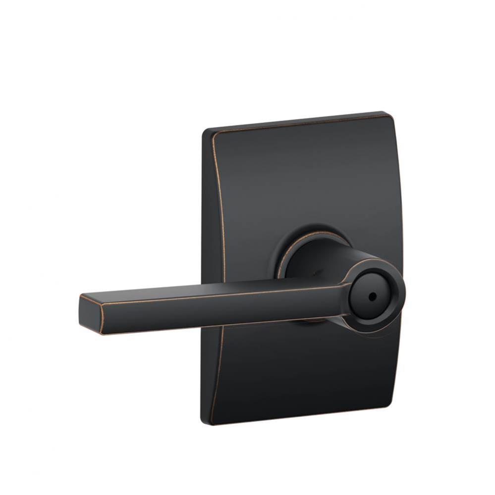 Latitude Lever with Century Trim Bed and Bath Lock