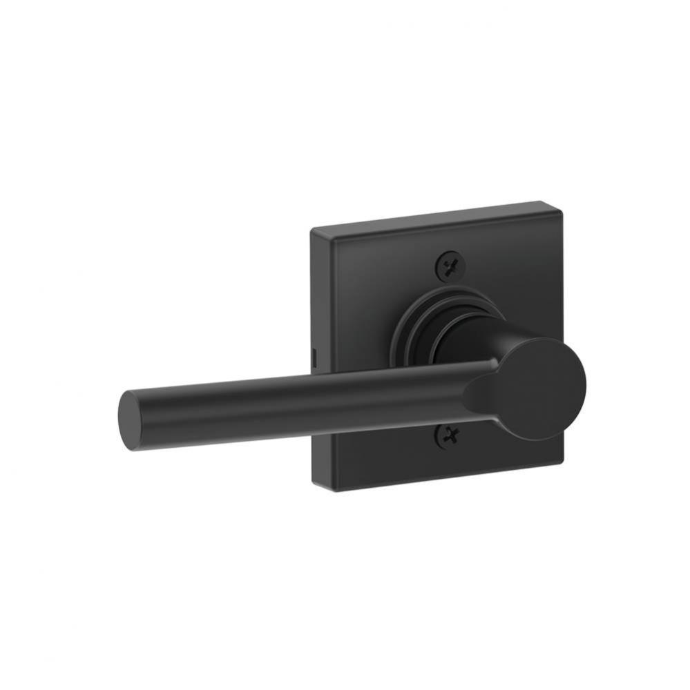 Broadway Single Non-Turning Lever with Collins Trim in Matte Black