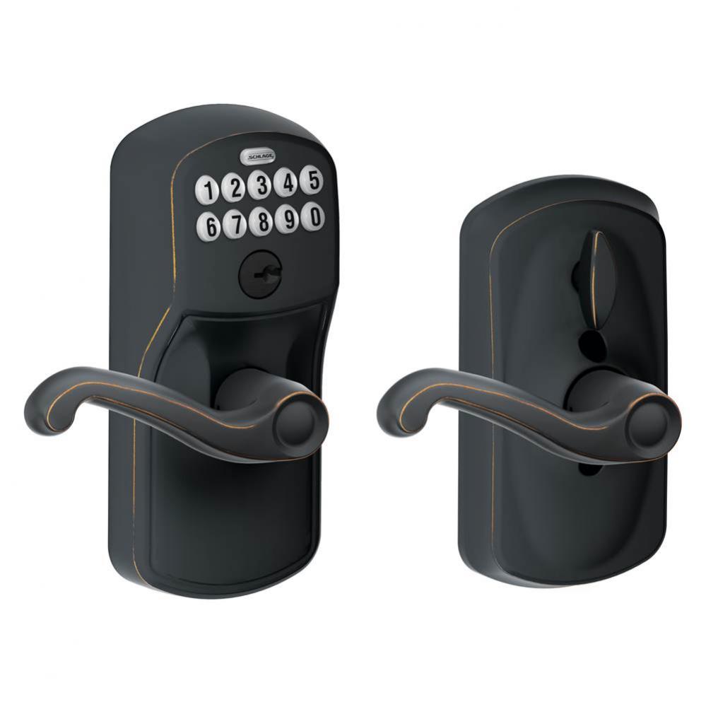 Flair Keypad Lever with Flex-Lock with Plymouth Trim