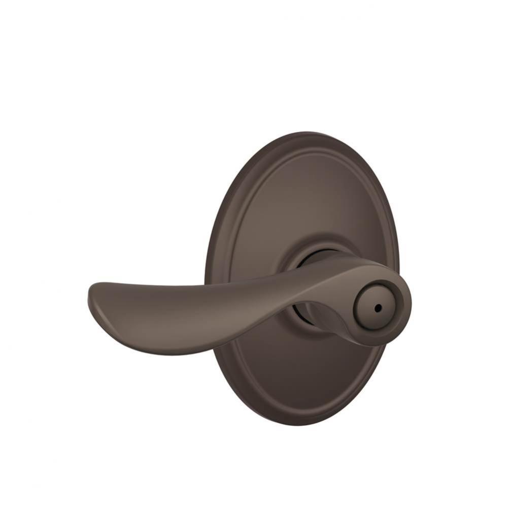 Champagne Lever with Wakefield Trim Bed and Bath Lock in Oil Rubbed Bronze