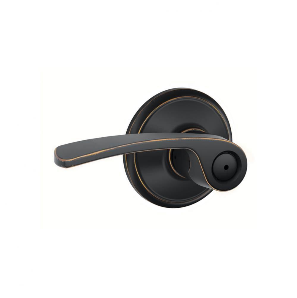 Merano Lever Bed and Bath Lock in Aged Bronze