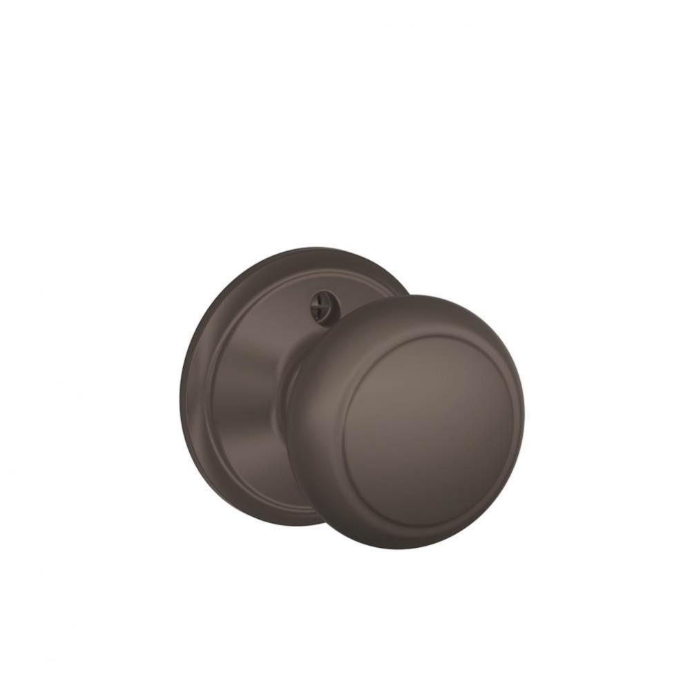 Andover Knob Non-Turning Lock in Oil Rubbed Bronze