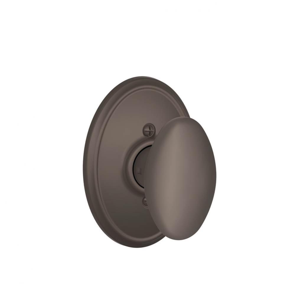 Siena Knob with Wakefield Trim Non-Turning Lock in Oil Rubbed Bronze