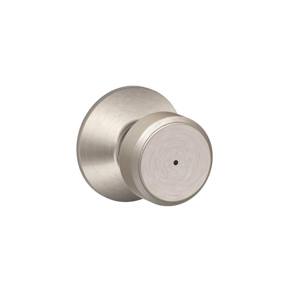 Bowery Knob Bed and Bath Lock in Satin Nickel