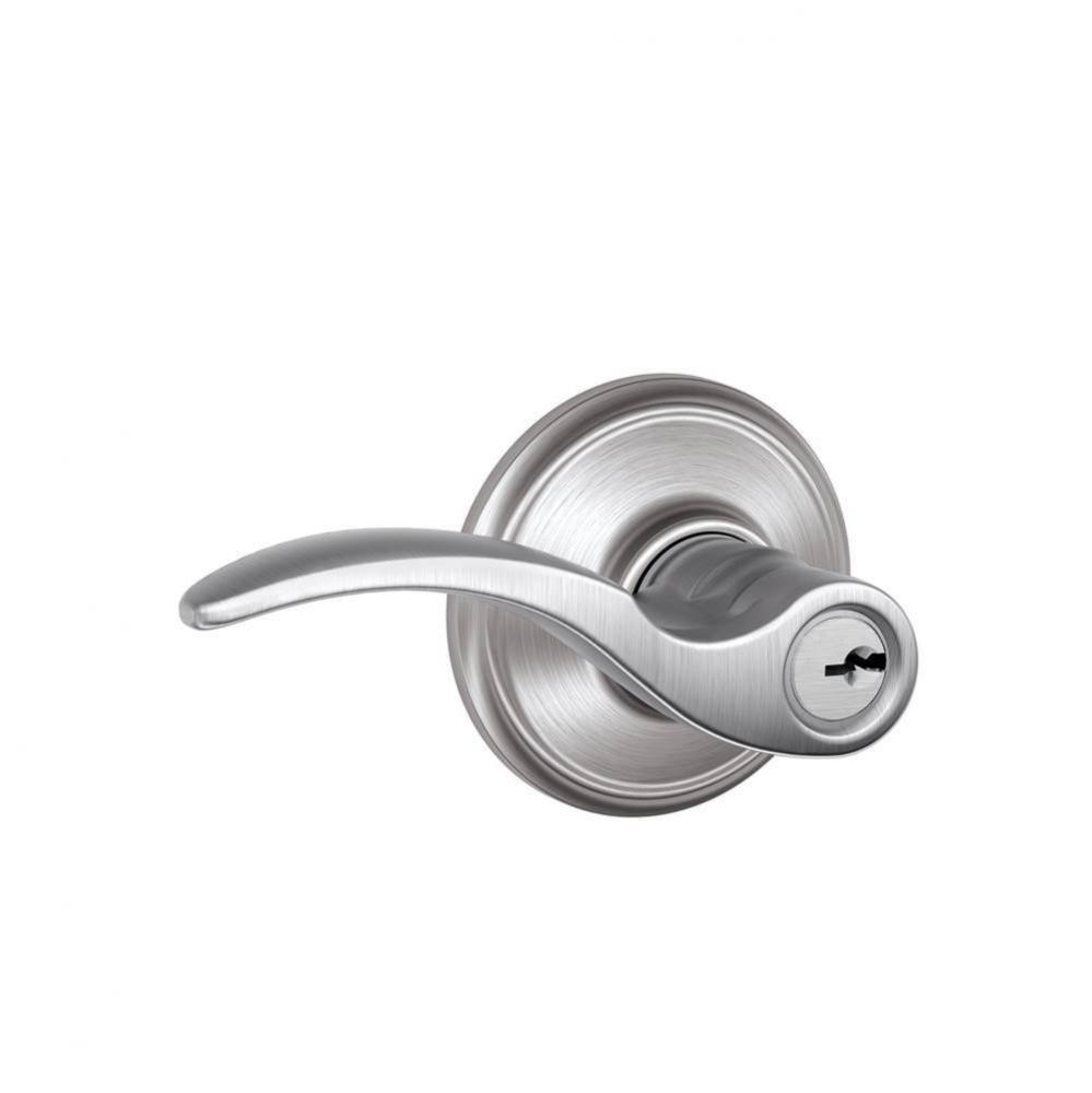 St. Annes Lever Keyed Entry Lock in Satin Chrome