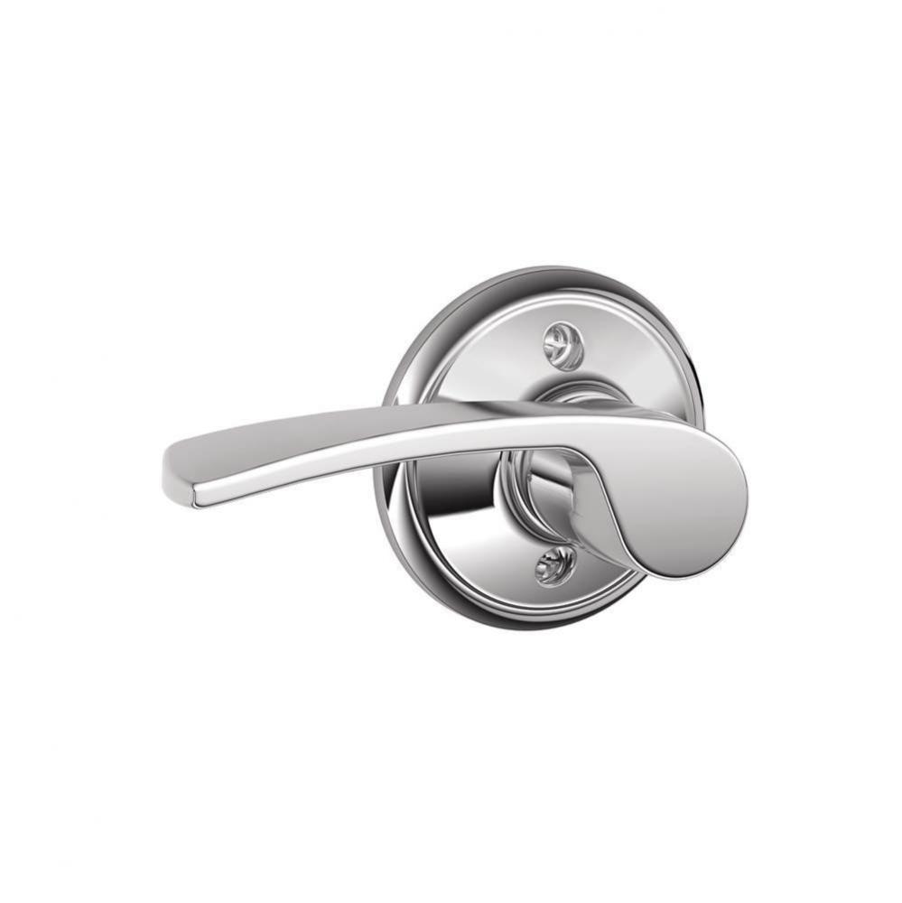 Merano Lever Non-Turning Lock in Bright Chrome - Left Handed