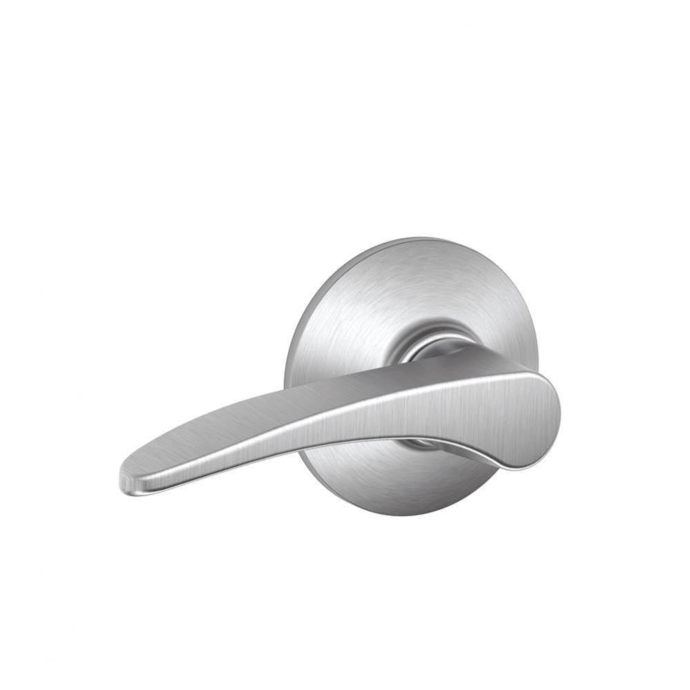 Manhattan Lever Hall and Closet Lock in Satin Chrome