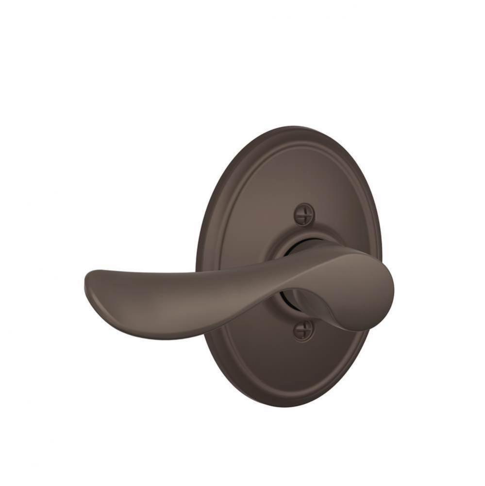 Champagne Lever with Wakefield Trim Non-Turning Lock in Oil Rubbed Bronze - Left Handed