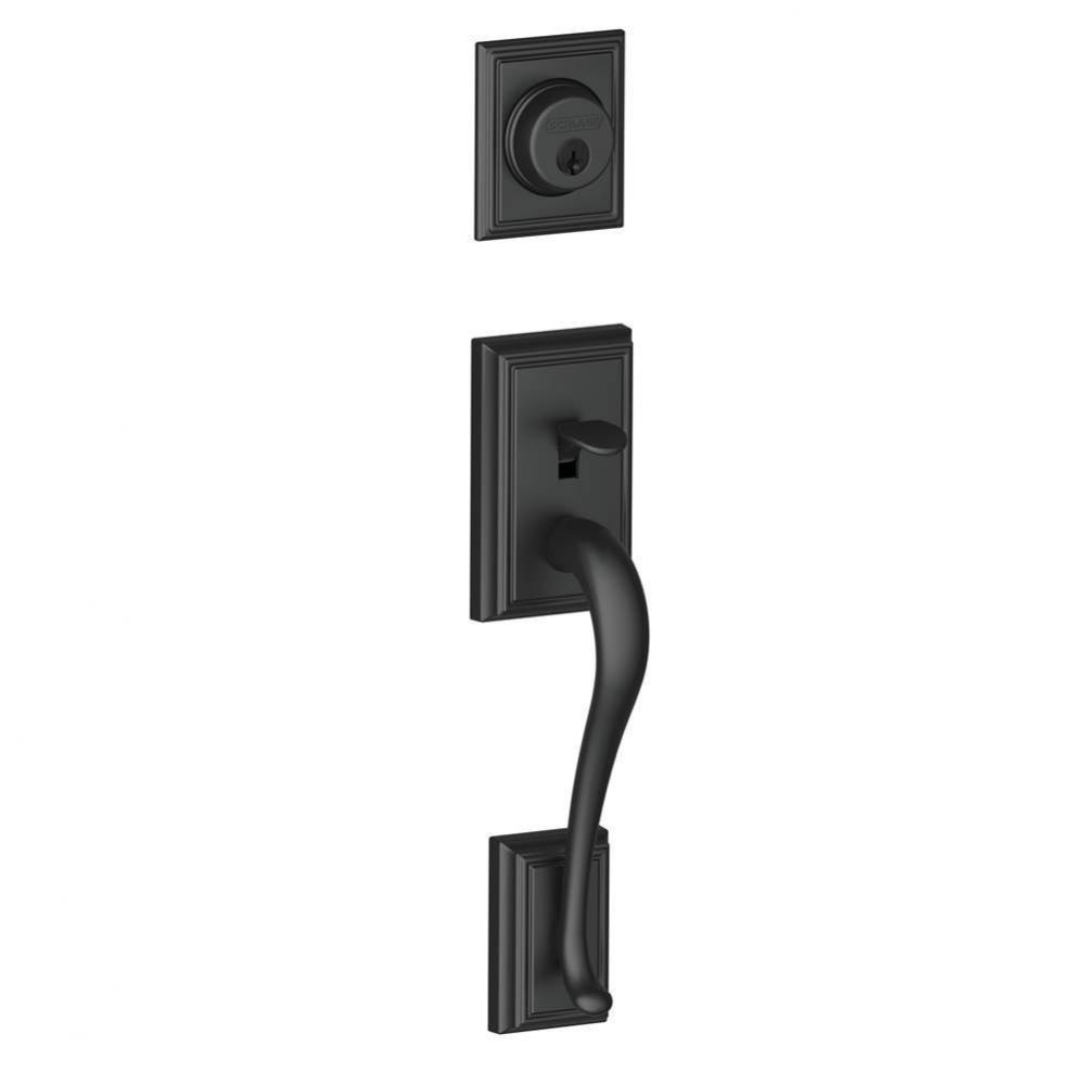 Addison Exterior Handleset Grip with Exterior Single Cylinder Deadbolt