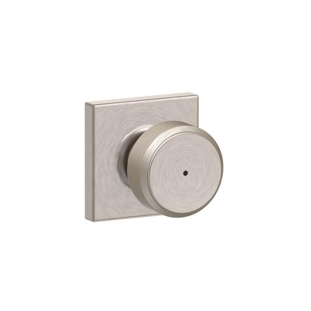 Bowery Knob with Collins Trim Bed and Bath Lock