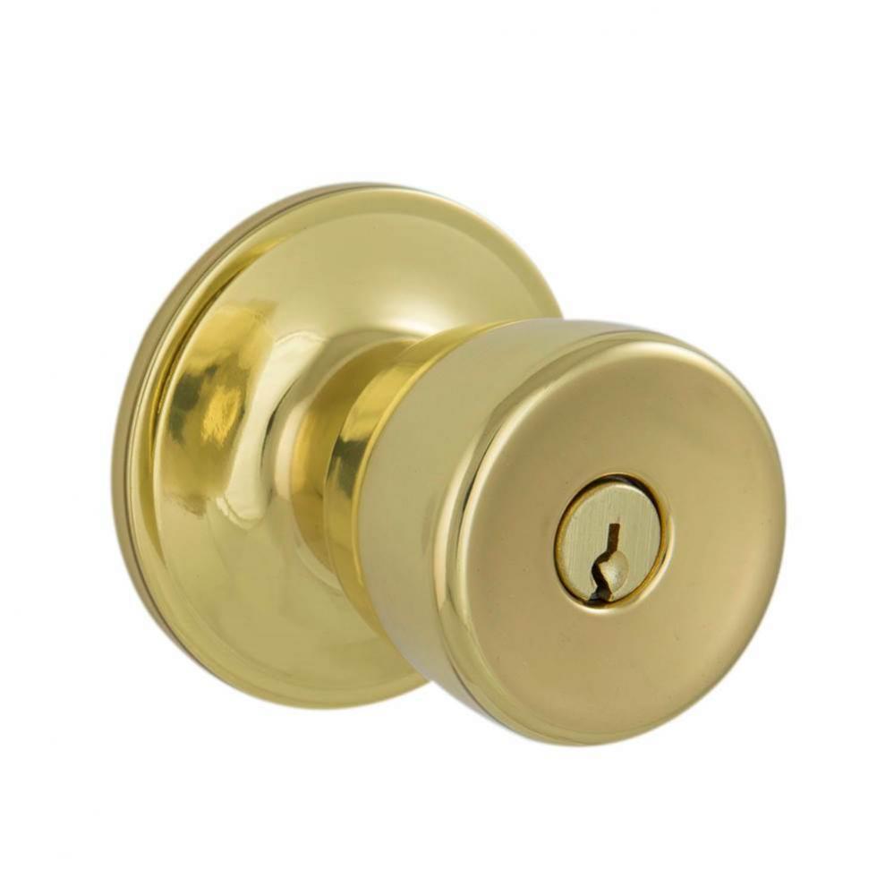 Brill Bright Brass Keyed Entry Knob