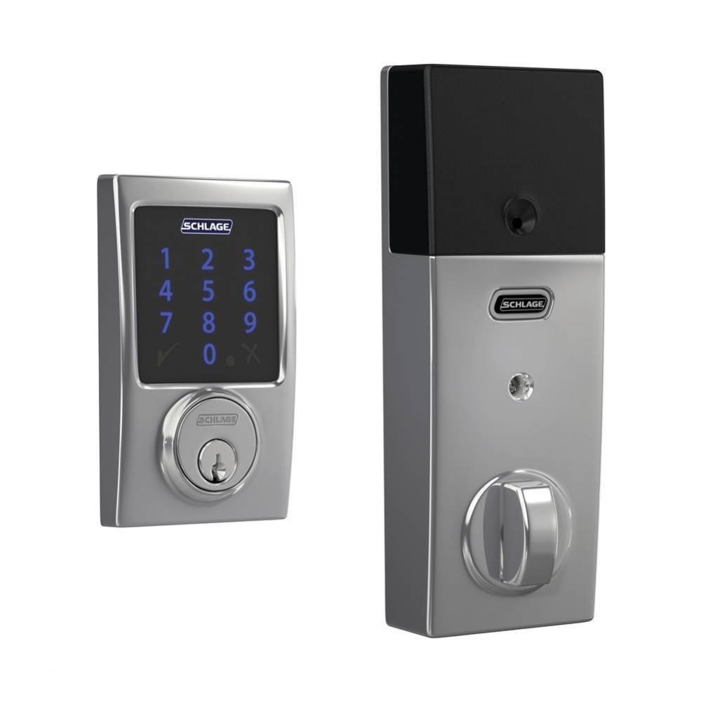 Connect  Smart Deadbolt with Alarm with Century Trim, Z-Wave Plus Enabled