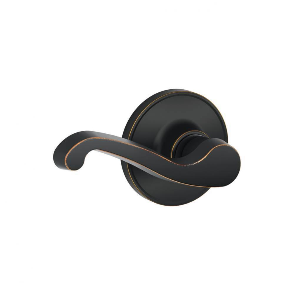 LaSalle Lever Hall and Closet Lock in Aged Bronze