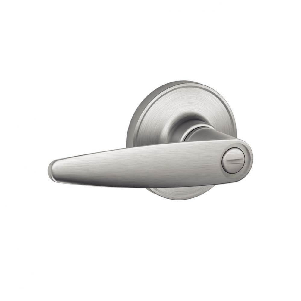 Dover Lever Bed and Bath Lock in Satin Stainless Steel