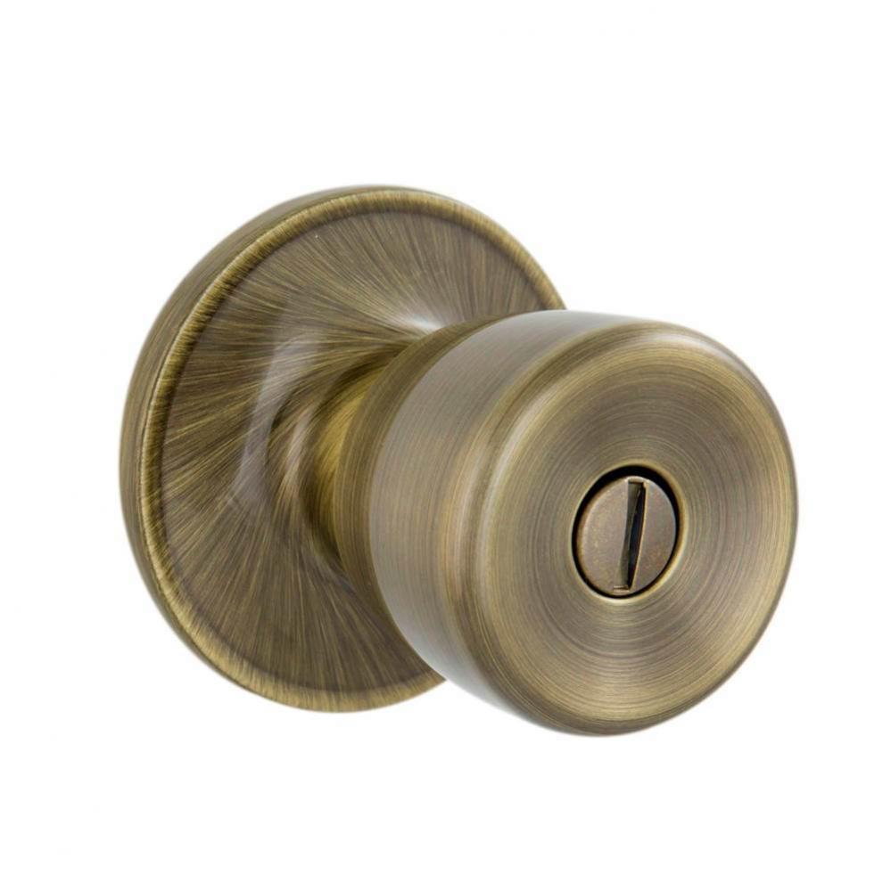 Brill Antique Brass Bed/Bath Privacy Knob