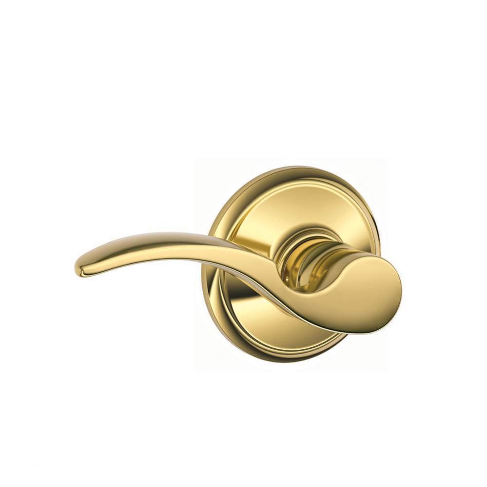 St. Annes Lever Hall and Closet Lock in Bright Brass