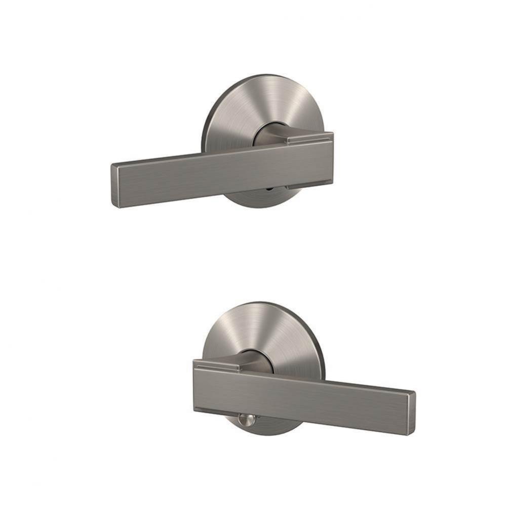 Custom Northbrook Lever with Kinsler Trim Hall-Closet and Bed-Bath Lock in Satin Nickel