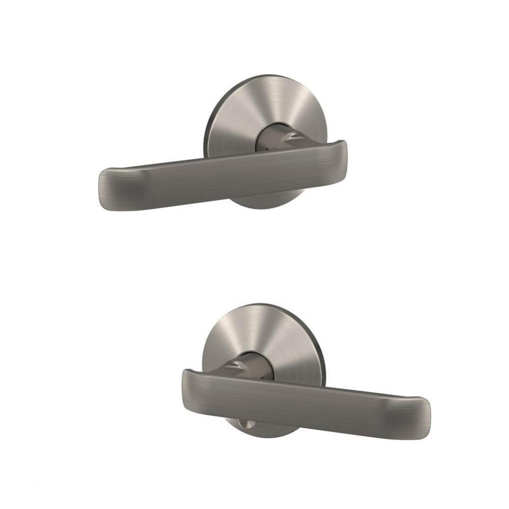 Custom Clybourn Lever with Kinsler Trim Hall-Closet and Bed-Bath Lock in Satin Nickel