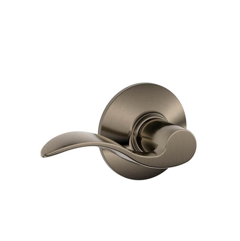 Accent Lever Hall and Closet Lock in Antique Pewter