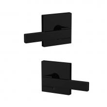 Schlage FC21 NBK 622 COL - Custom Northbrook Lever with Collins Trim Hall-Closet and Bed-Bath Lock in Matte Black