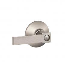 Schlage F40 NBK 619 - Northbrook Lever Bed and Bath Lock in Satin Nickel
