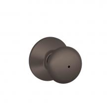 Schlage F40 PLY 613 - Plymouth Knob Bed and Bath Lock in Oil Rubbed Bronze