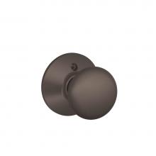 Schlage F170 PLY 613 - Plymouth Knob Non-Turning Lock in Oil Rubbed Bronze