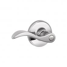 Schlage J40 SEV 625 - Seville Lever Bed and Bath Lock in Bright Chrome