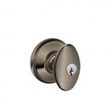 Schlage F51 V SIE 620 - Siena Knob Keyed Entry Lock in Antique Pewter