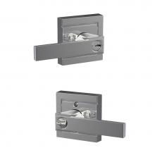 Schlage F51A NBK 625 ULD - Northbrook Lever with Upland Trim Keyed Entry Lock in Bright Chrome