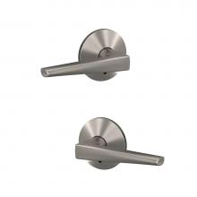 Schlage FC172 ELR 619 KIN - Custom Eller Non-Turning Lever with Kinsler Trim in Satin Nickel