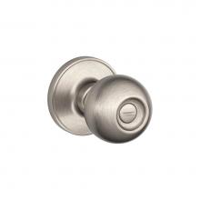 Schlage J40 CNA 619 - Corona Knob Bed and Bath Lock in Satin Nickel