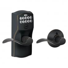 Schlage FE575 CAM 716 ACC - Accent Keypad Lever with Auto-Lock with Camelot Trim