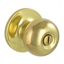 Schlage V40 V JFF 605 - Jeffir Bright Brass Bed/Bath Privacy Knob