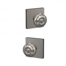 Schlage FC21 GEO 619 COL - Custom Georgian Knob with Collins Trim Hall-Closet and Bed-Bath Lock in Satin Nickel
