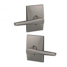 Schlage FC172 ELR 619 CEN - Custom Eller Non-Turning Lever with Century Trim in Satin Nickel