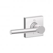 Schlage J170 BRW 625 COL - Broadway Single Non-Turning Lever with Collins Trim in Bright Chrome