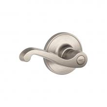 Schlage J40 LAS 619 - LaSalle Lever Bed and Bath Lock in Satin Nickel