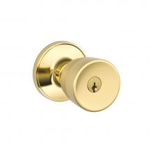 Schlage J54 V BYR 605 - Byron Knob Keyed Entry Lock