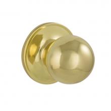 Schlage V10 V MOW 605 - Morrow Bright Brass Hall/Closet Passage Knob