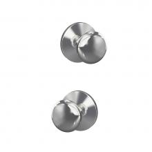 Schlage FC172 PLY 625 KIN - Custom Plymouth Non-Turning Knob with Kinsler Trim in Bright Chrome