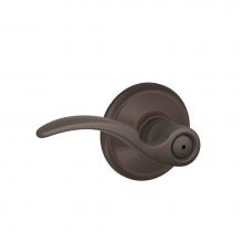 Schlage F40 STA 613 - St. Annes Lever Bed and Bath Lock in Oil Rubbed Bronze