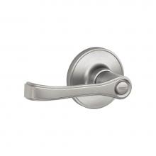 Schlage J40 TOR 630 - Torino Lever Bed and Bath Lock in Satin Stainless Steel