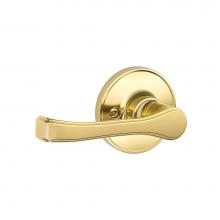 Schlage J170 V TOR 605 - Torino Lever Non-Turning Lock in Bright Brass