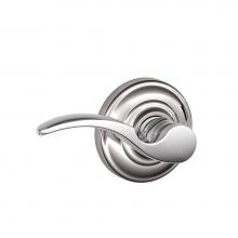 Schlage F170 STA 625 AND LH - St. Annes Lever with Andover Trim Non-Turning Lock in Bright Chrome - Left Handed