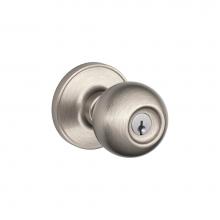 Schlage J54 CNA 619 - Corona Knob Keyed Entry Lock in Satin Nickel