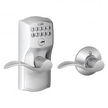 Schlage FE575 CAM 626 ACC - Accent Keypad Lever with Auto-Lock with Camelot Trim