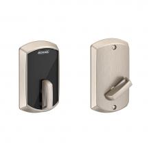 Schlage BE467F GRW 619 - Control Smart Deadbolt with Greenwich Trim in Satin Nickel