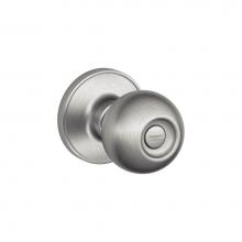 Schlage J40 CNA 630 - Corona Knob Bed and Bath Lock in Satin Stainless Steel