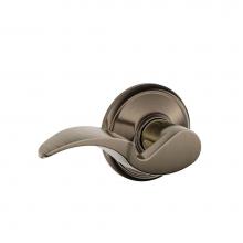 Schlage F10 AVA 620 - Avanti Lever Hall and Closet Lock in Antique Pewter